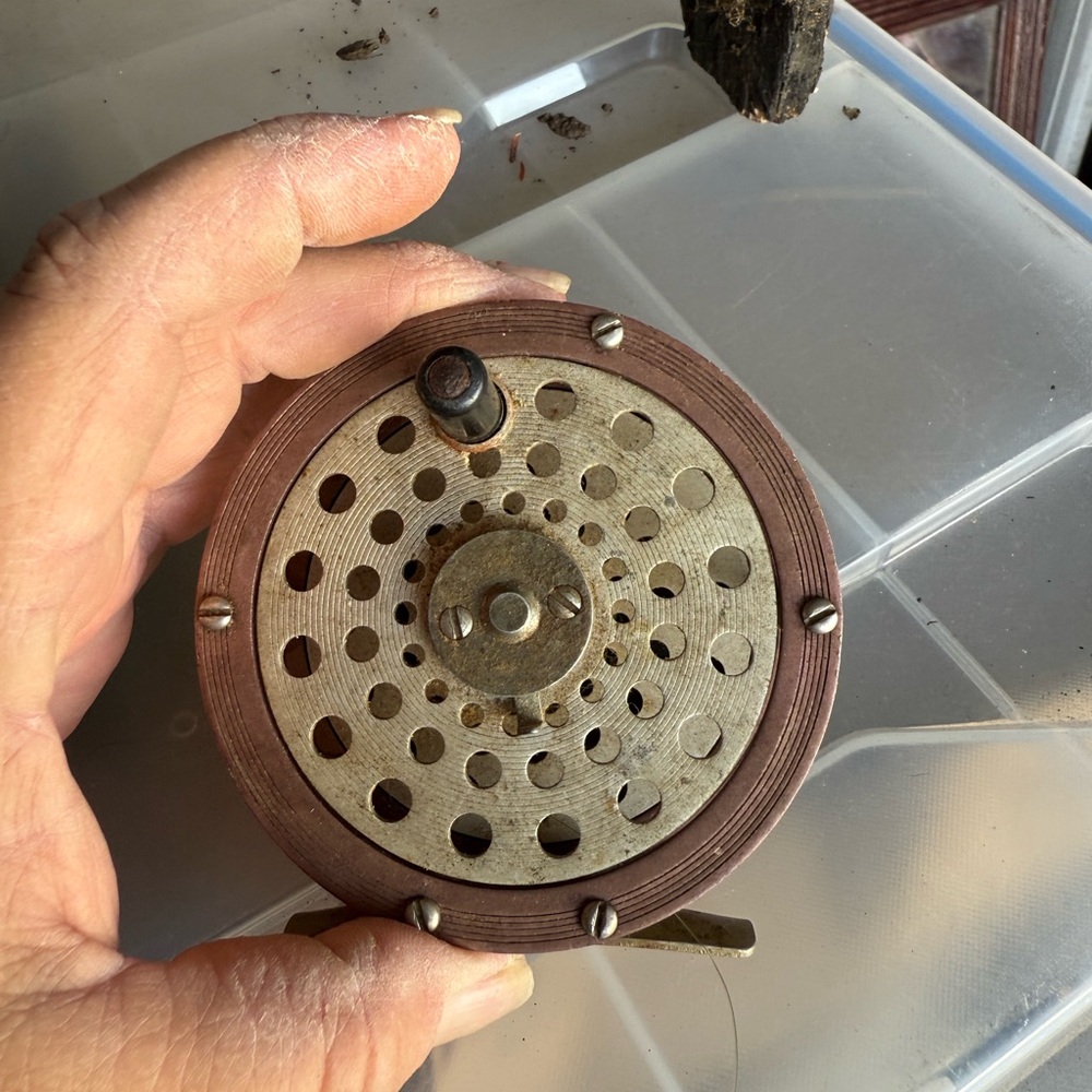 Vintage Metal and Wood Circular Device